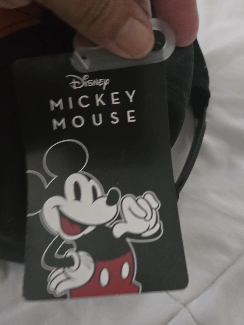 Collectible Disney Black and Orange HALLOWEEN Mickey Mouse Graphic Tag Hat